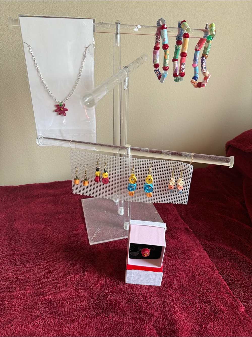 Handmade Multicolor Flower Necklace - Women Jewelry